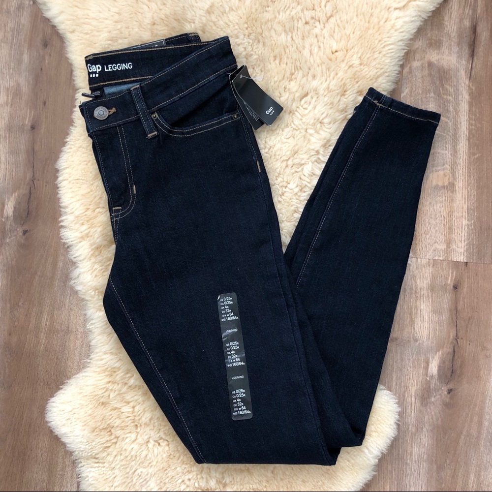 NWT Gap Dark Denim Jean Leggings